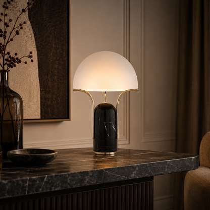 Modern Marble Base Dome Table Lamp