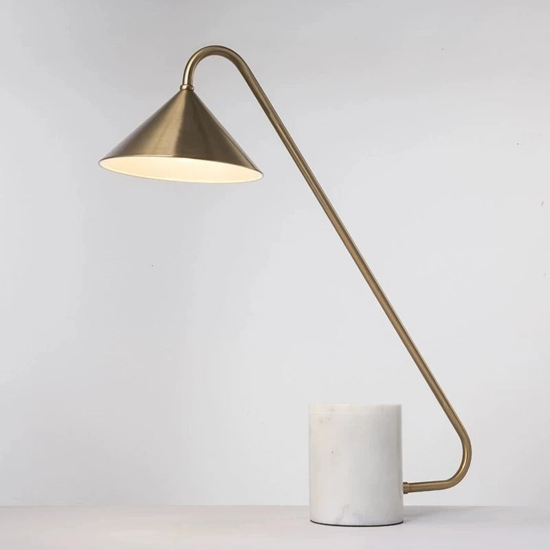 Modern Marble Base Cone Table Lamp
