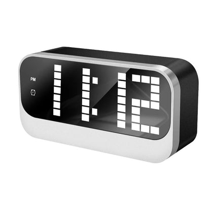 Rectangular LED Alarm Clock with Large Digital Display