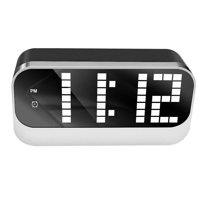Rectangular LED Alarm Clock with Large Digital Display
