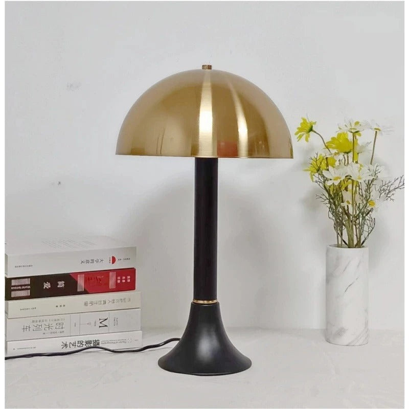 Modern Gold Dome Table Lamp