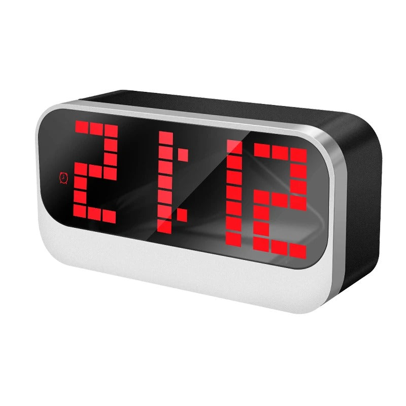 Rectangular LED Alarm Clock with Large Digital Display