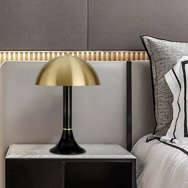Modern Gold Dome Table Lamp